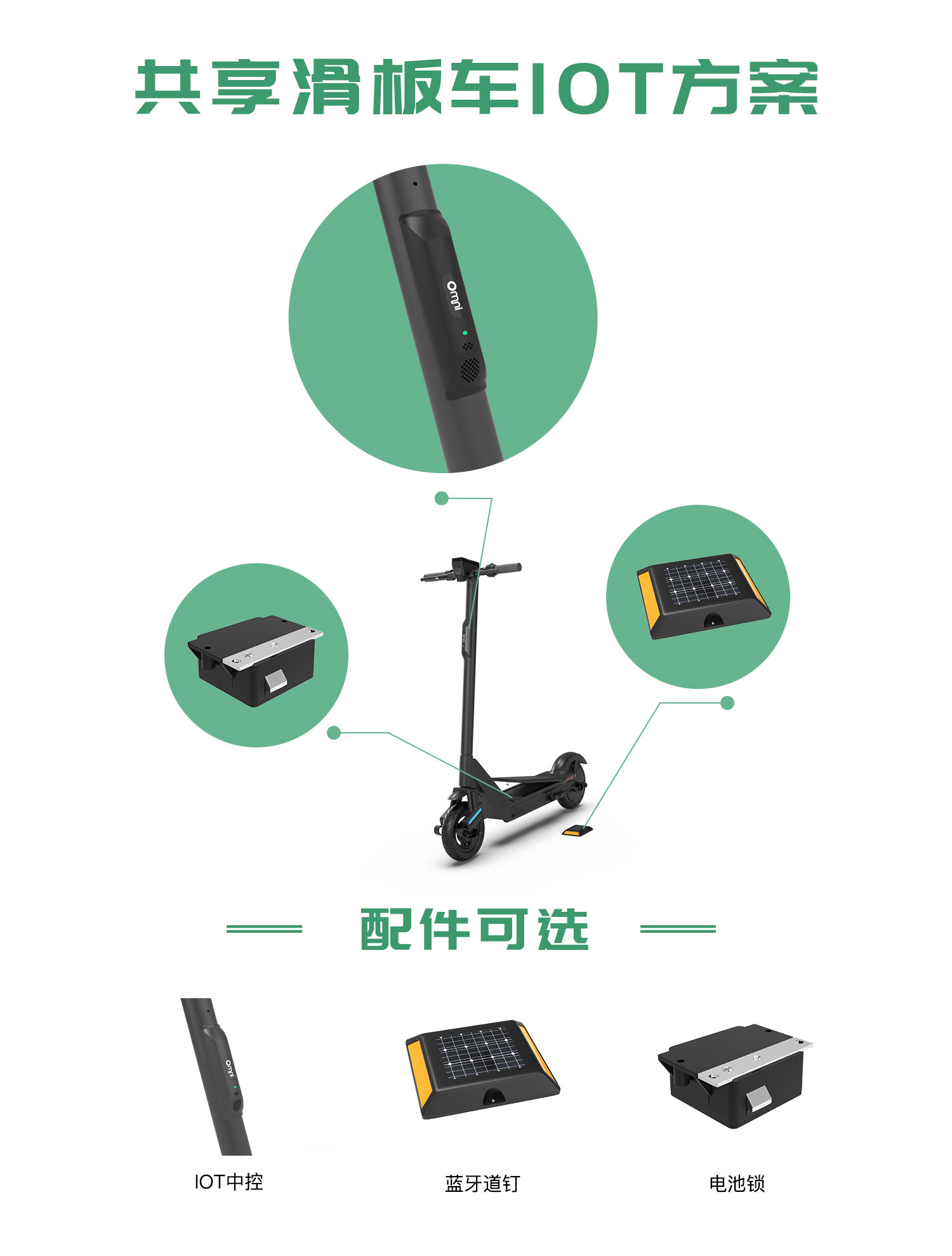 校園共享電動滑板車-物聯網IOT中控方案